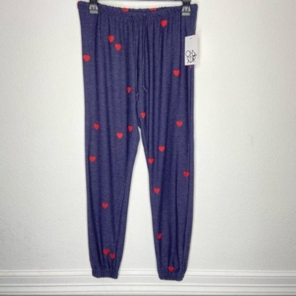 Chaser Avalon Red Heart Sweatpants Size XS NWT - Picture 7 of 9